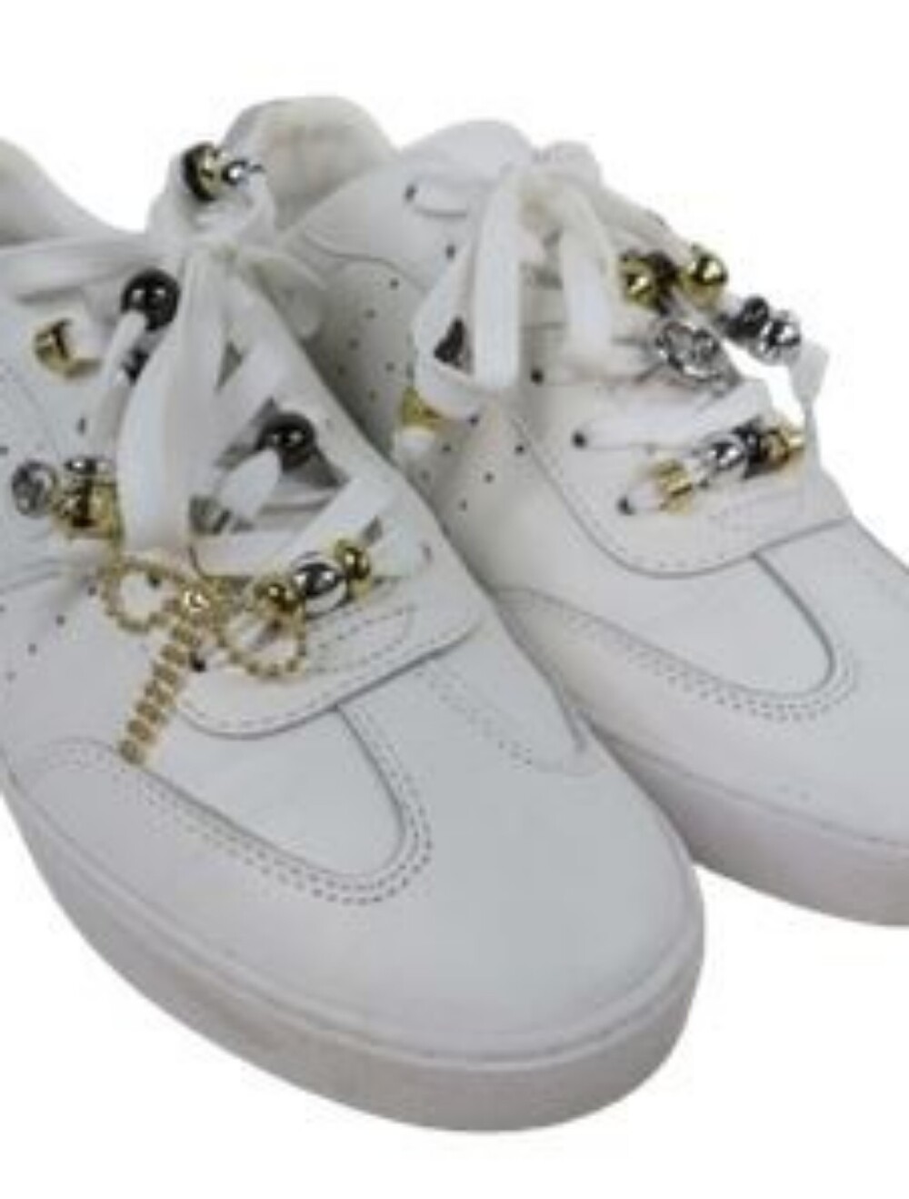 Michael Michael Kors Scotty Charm White Sneaker Size 8.5 Women